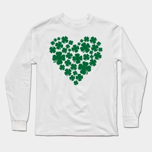 Shamrock Heart - St Paddys Long Sleeve T-Shirt